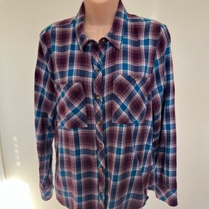 MED - Lucky Brand Flannel Plaid Button Up Shirt